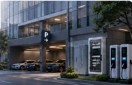 商辦／停車場智慧電力盤應用情境
